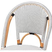 prita black white bar stool   