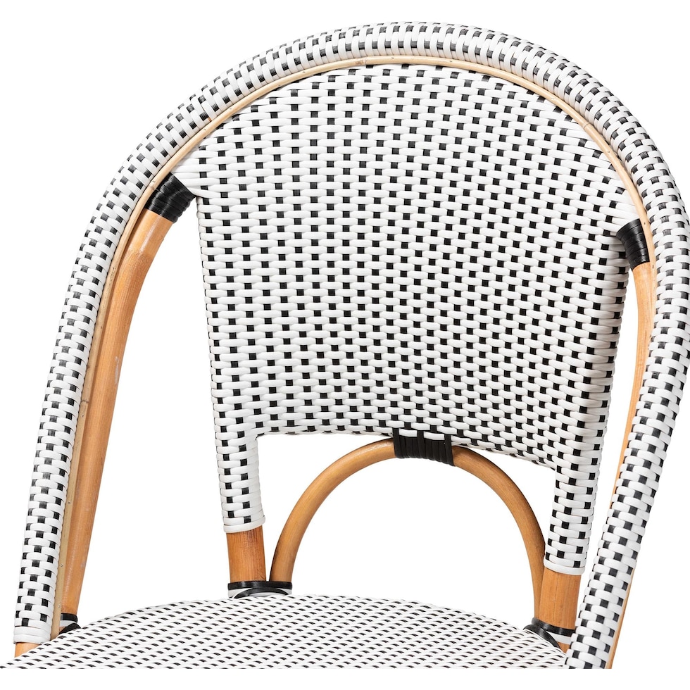 prita black white bar stool   