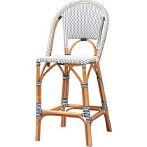 prita navy and white bar stool   