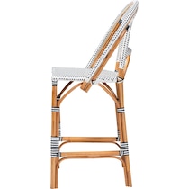 prita navy and white bar stool   