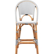 prita navy and white bar stool   