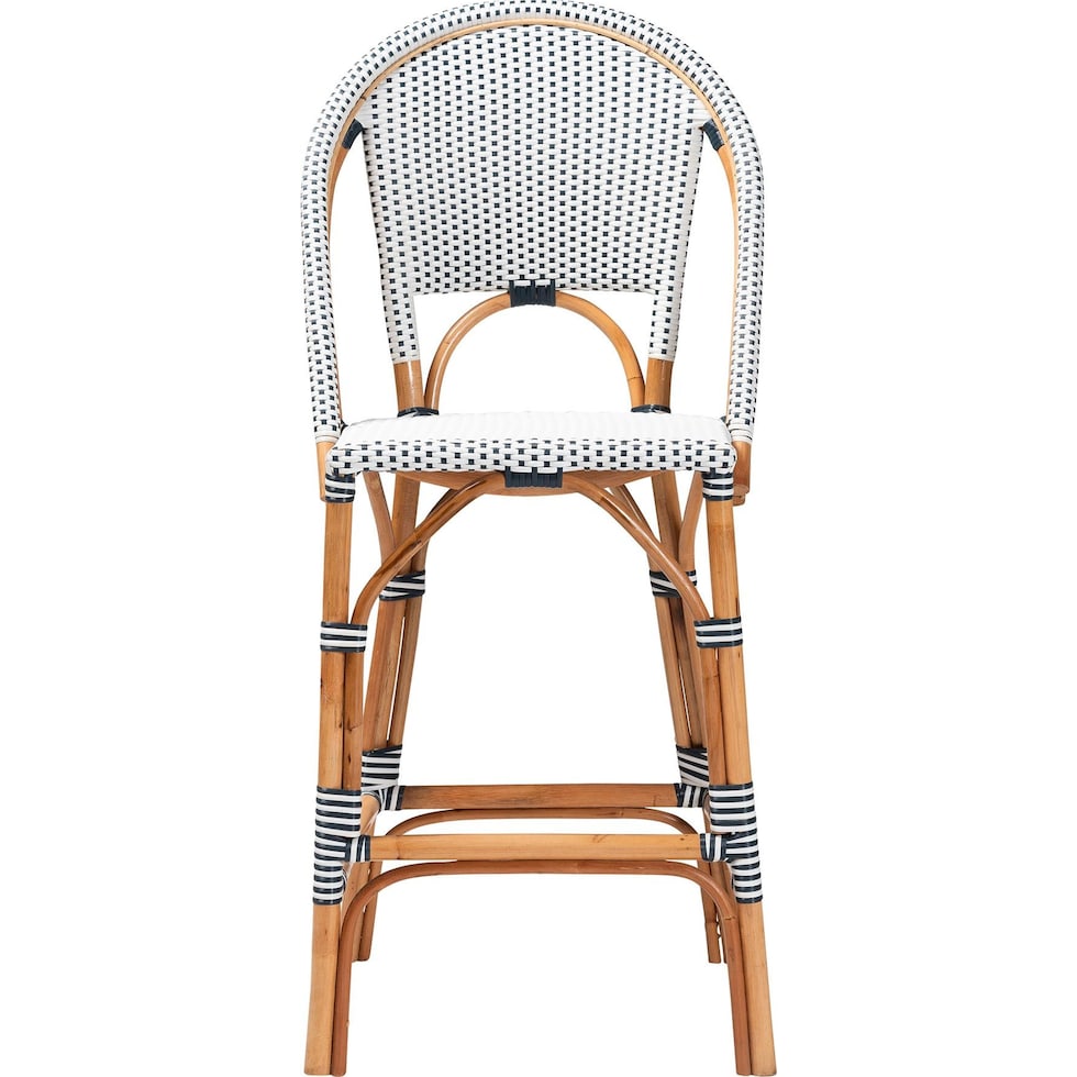 prita navy and white bar stool   