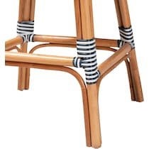 prita navy and white bar stool   
