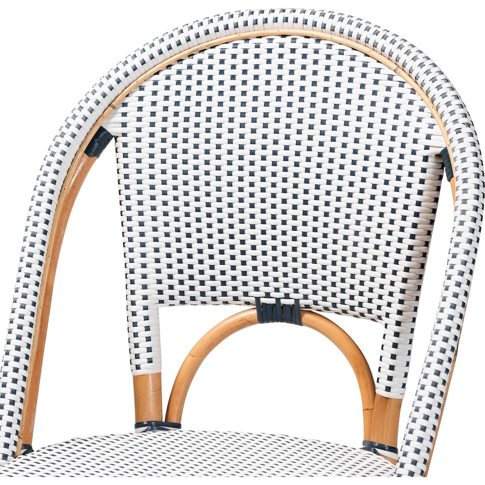 prita navy and white bar stool   