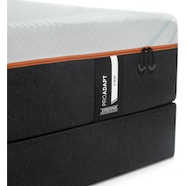 pro adapt white california king mattress split low profile foundation set   