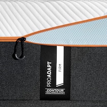 pro adapt white california king mattress split low profile foundation set   