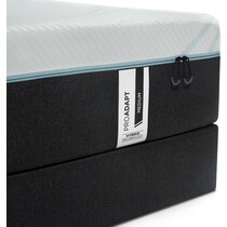 pro adapt white california king mattress split low profile foundation set   