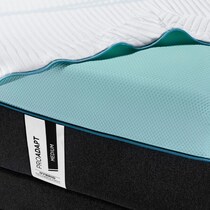 pro adapt white california king mattress split low profile foundation set   