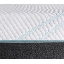 pro adapt white california king mattress split low profile foundation set   
