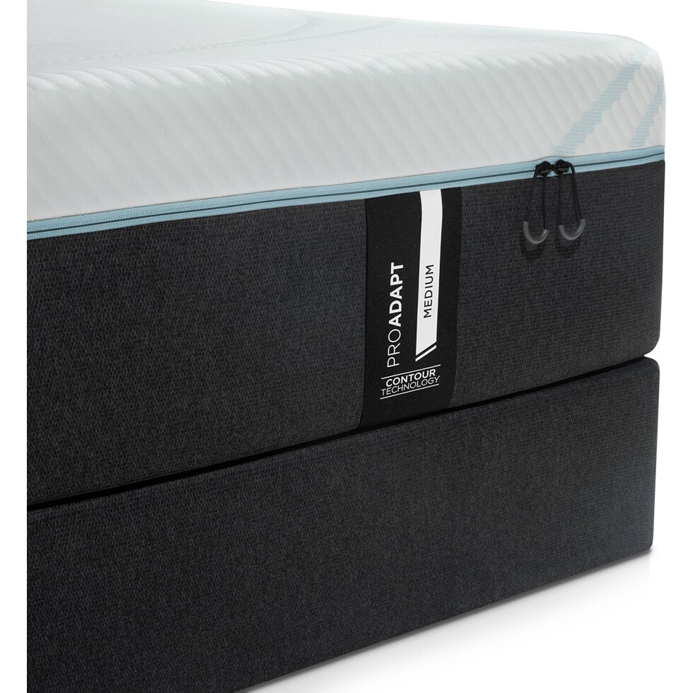 pro adapt white full mattress foundation set   