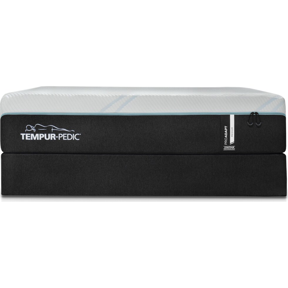 pro adapt white king mattress split foundation set   