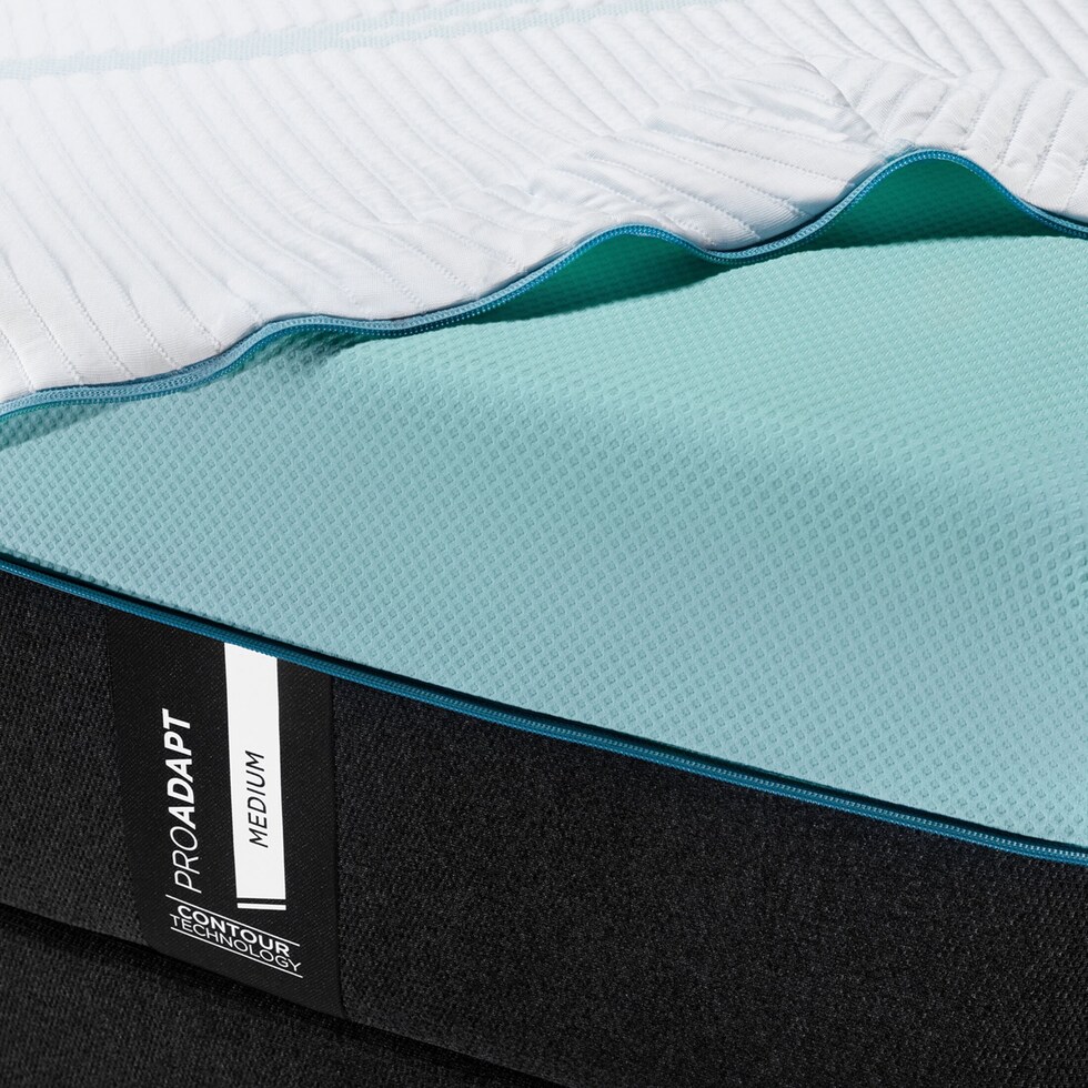pro adapt white queen mattress foundation set   