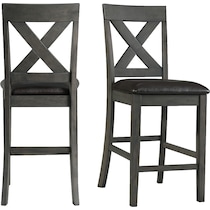 prospect gray counter height stool   