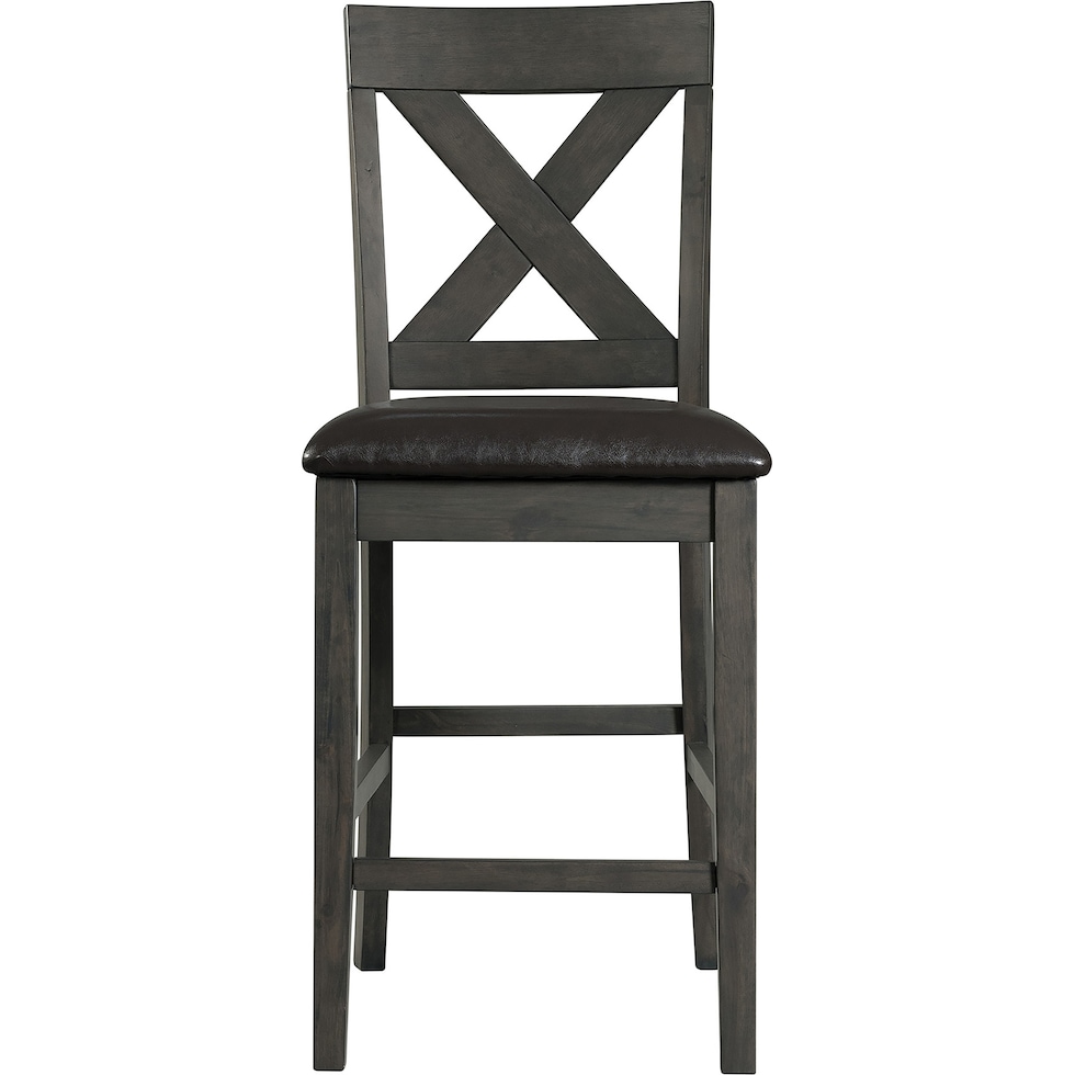 prospect gray counter height stool   