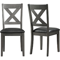 prospect gray dining chair   