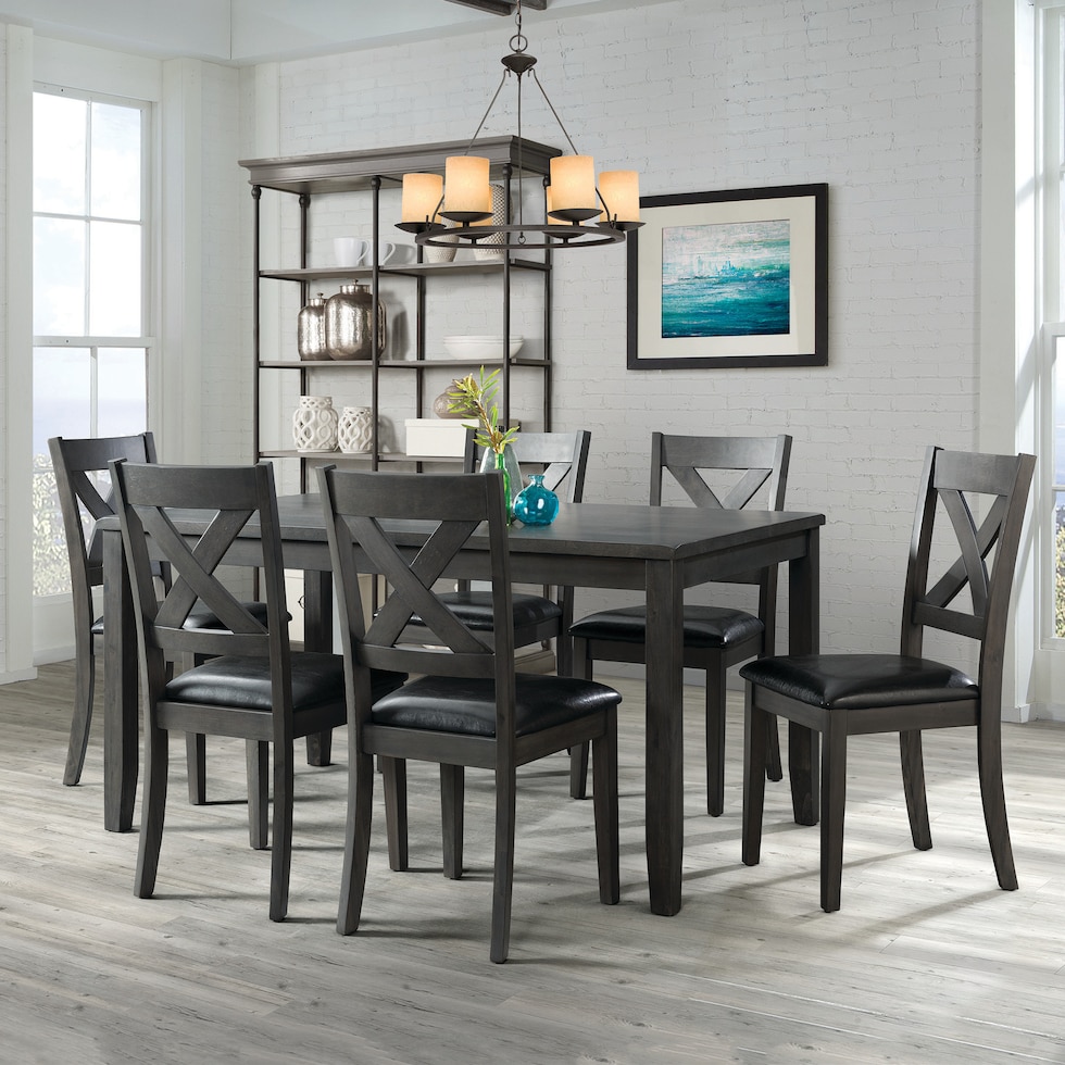 prospect gray dining chair   