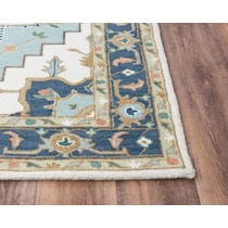 pru blue area rug  x    