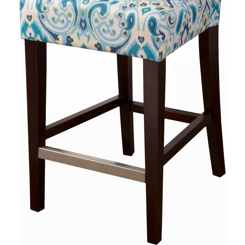 prudence blue counter height stool   