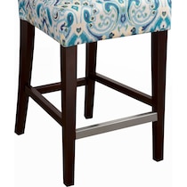 prudence blue counter height stool   