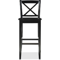 puck black bar stool   