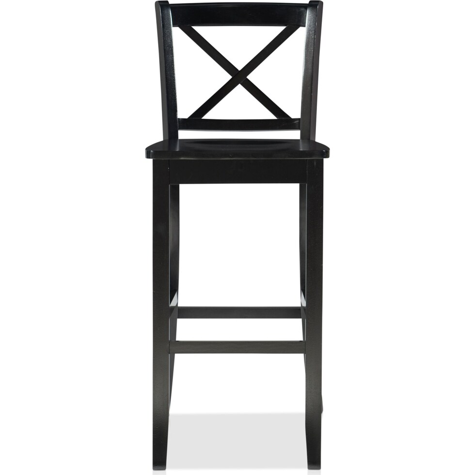 puck black bar stool   