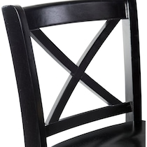 puck black bar stool   