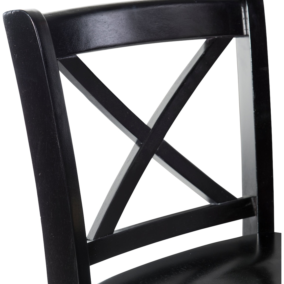 puck black bar stool   