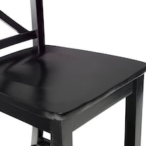 puck black bar stool   