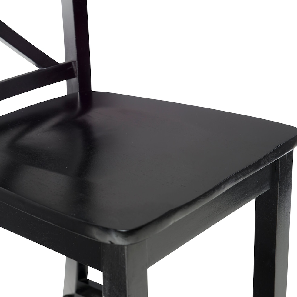 puck black bar stool   