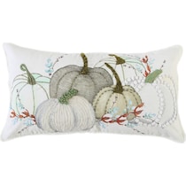pumpkin picking multicolor accent pillow   