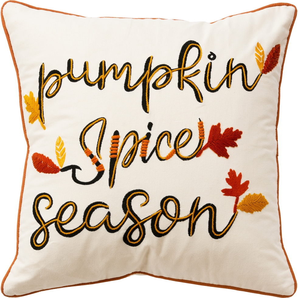 pumpkin spice multi accent pillow   