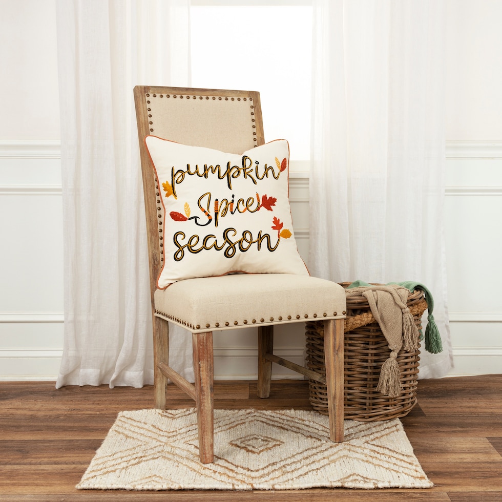 pumpkin spice multi accent pillow   