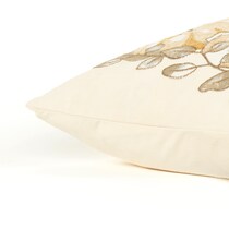 pumpkin vine natural accent pillow   