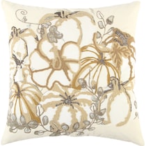 pumpkin vine natural pillow   