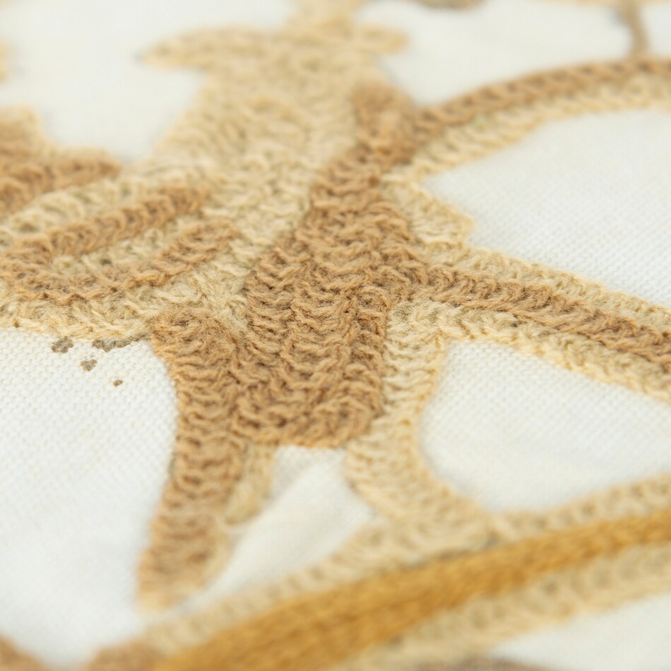 pumpkin vine natural pillow   