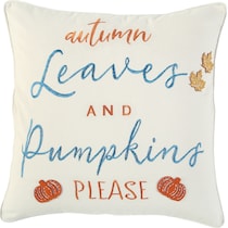 pumpkins please multi accent pillow   