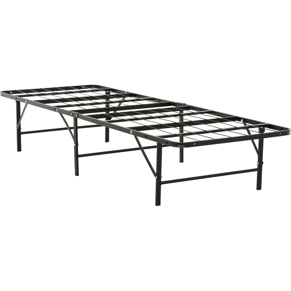quane black twin bedframe   