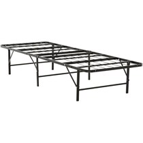 quane black twin bedframe   