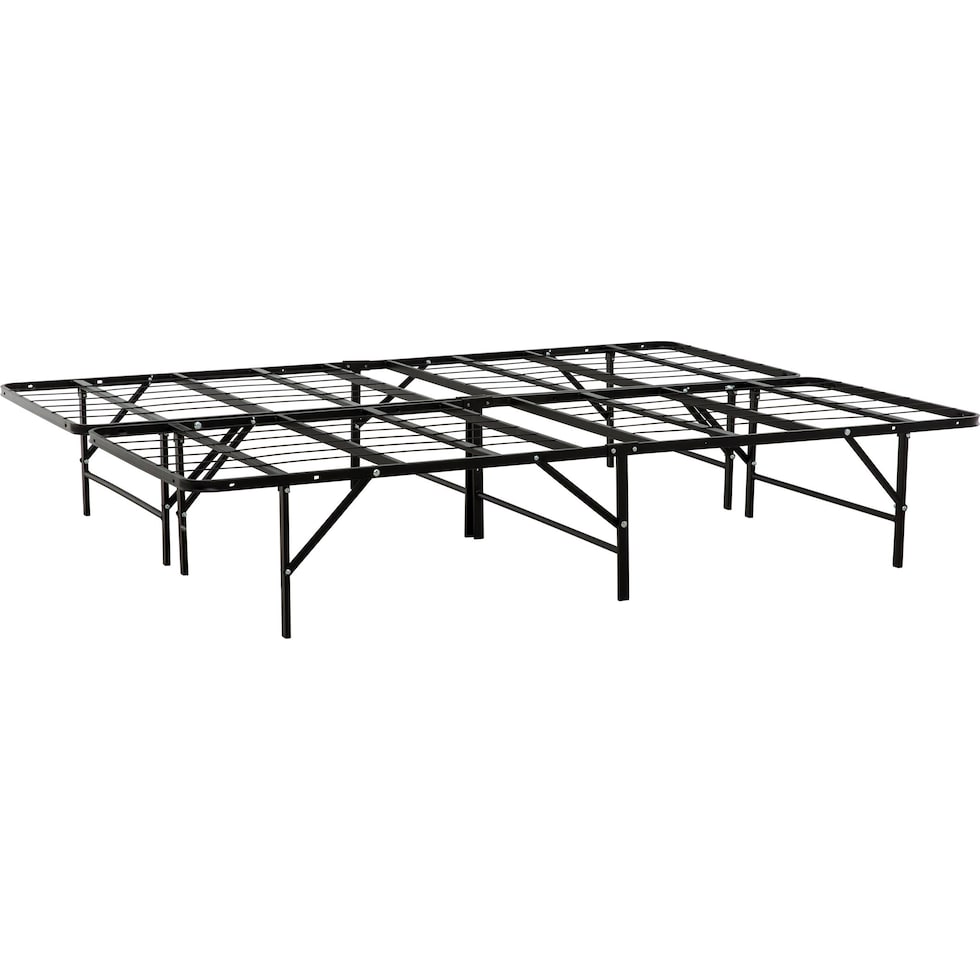 quane black twin bedframe   