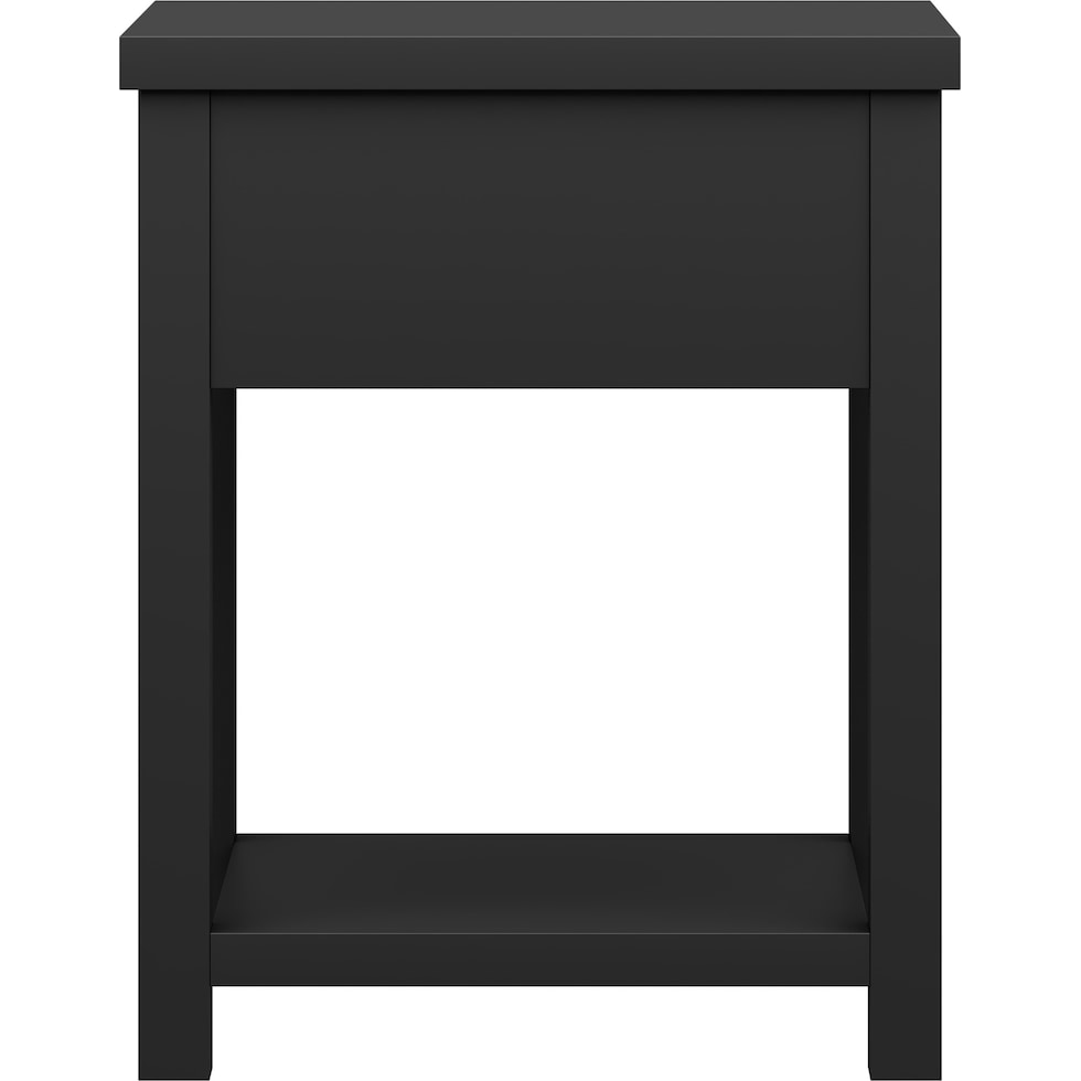 quinn black nightstand   