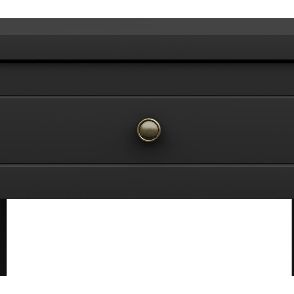 quinn black nightstand   