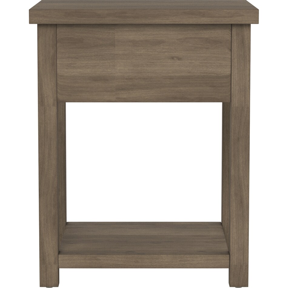 quinn gray nightstand   