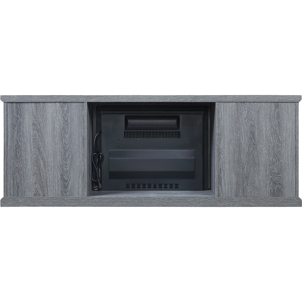 quinta gray fireplace tv stand   