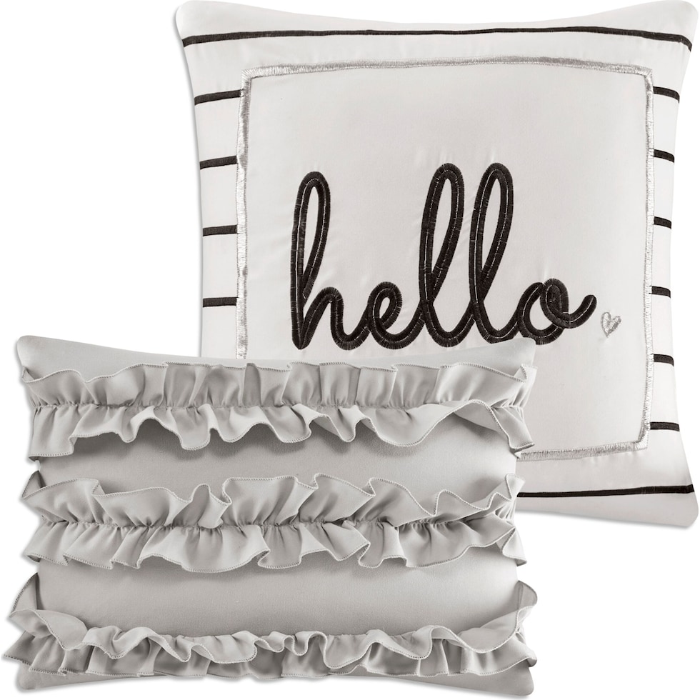 raelynn gray full queen bedding set   