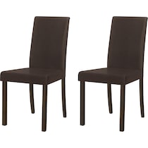 raffaele dark brown chair   