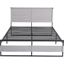 rafferty gray queen bed   