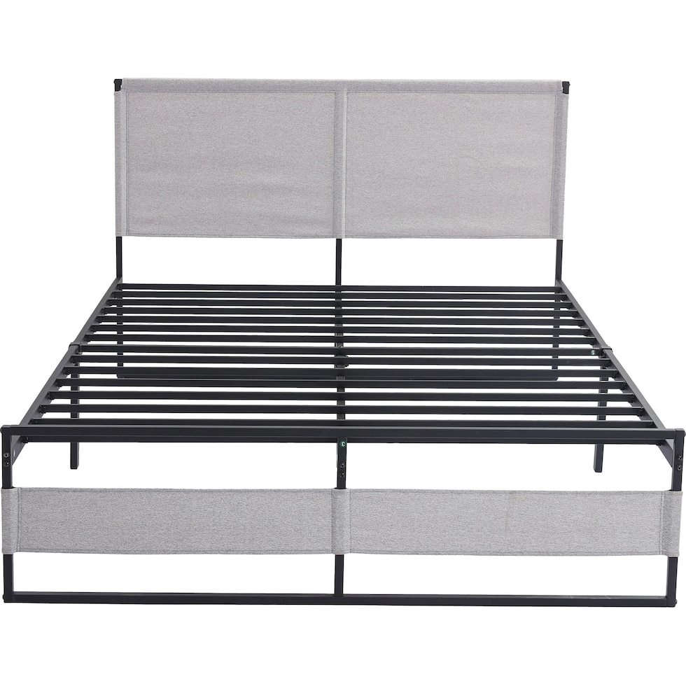 rafferty gray queen bed   