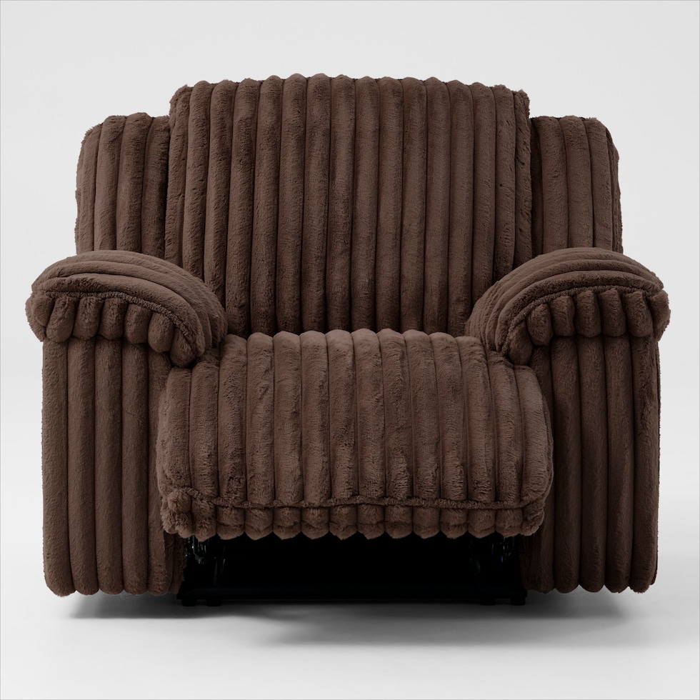 rafi dark brown recliner   