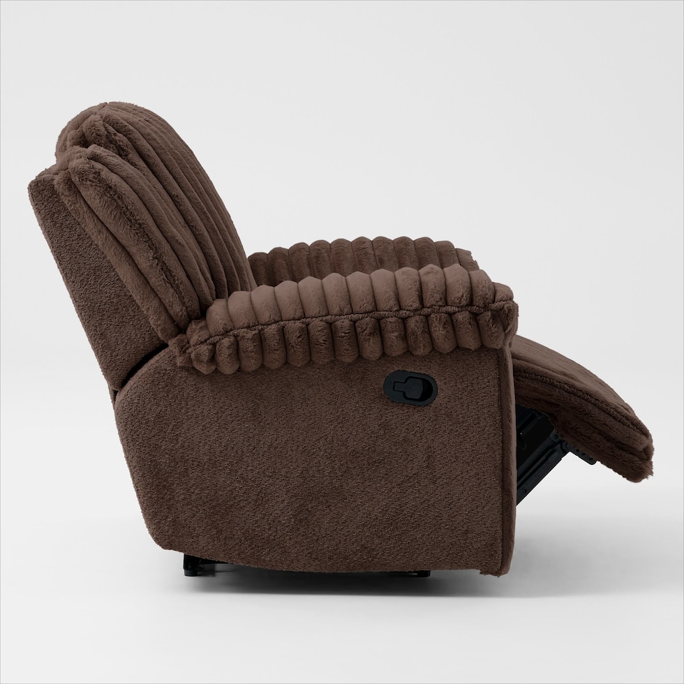 rafi dark brown recliner   