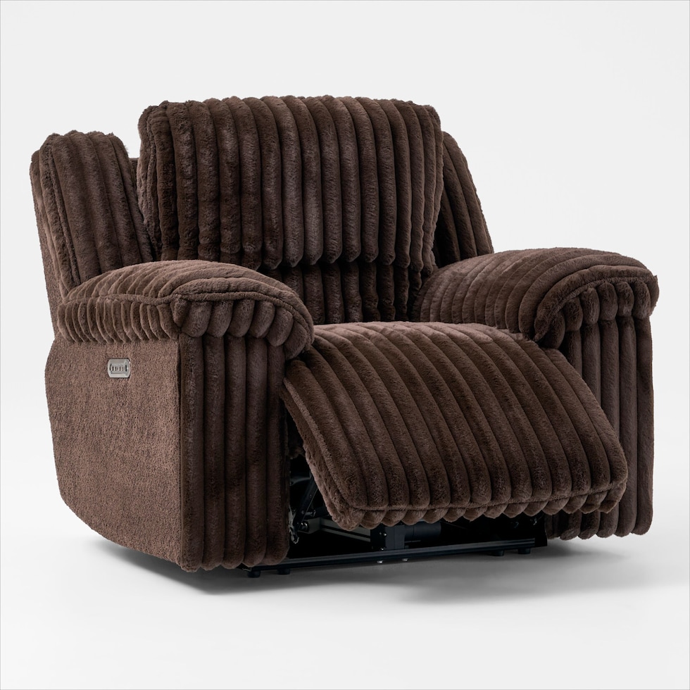 rafi dark brown recliner   